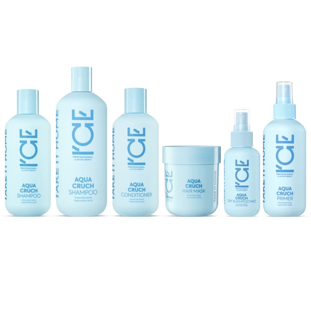 Кондиционер для волос Увлажняющий Aqua Cruch ICE Professional by Natura Siberica Take It Home, 100мл