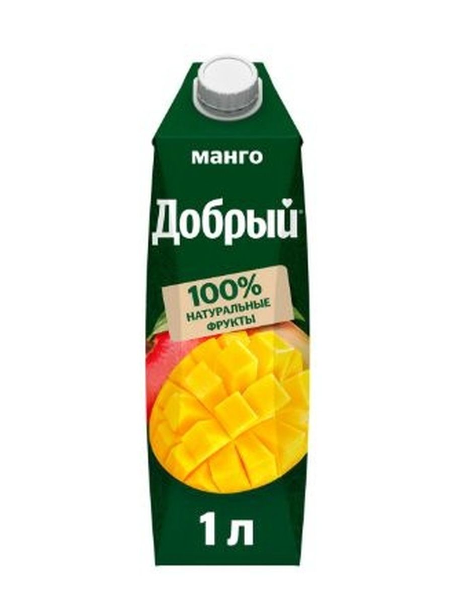 Напиток сокосодержащий Добрый Манго, 1000 мл. Упаковка 12 шт.