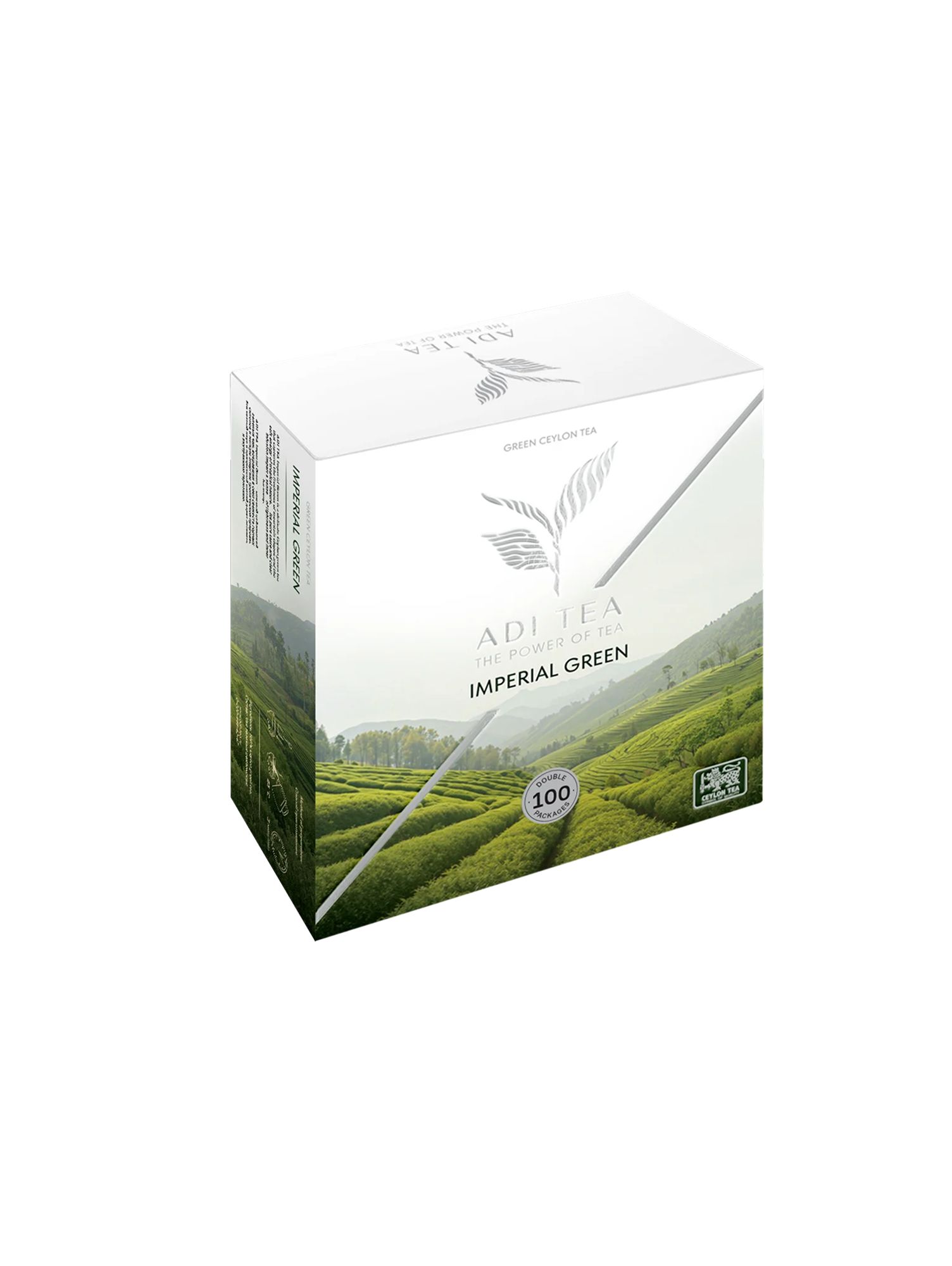 Чай зеленый пакетированный ADI TEA Imperial Green 100 пакетиков х 9шт.