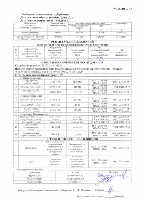 Вода SanAtorio 1.5 литра, газ, пэт, 6 шт. в уп.