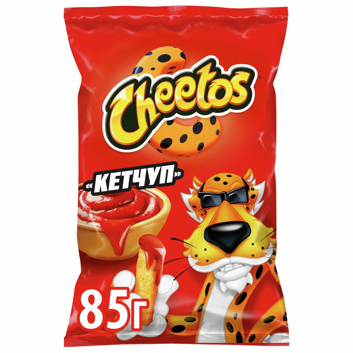 Снеки Cheetos Кетчуп кукурузные, 85г. Упаковка 16шт. Набор 2 упаковки.