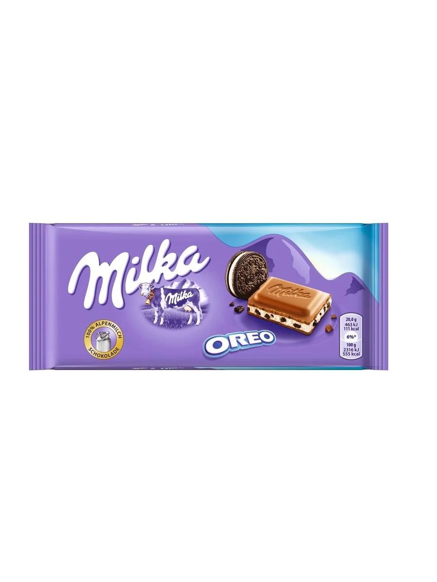 Шоколад Milka With Oreo Cookies, 5 шт по 100г