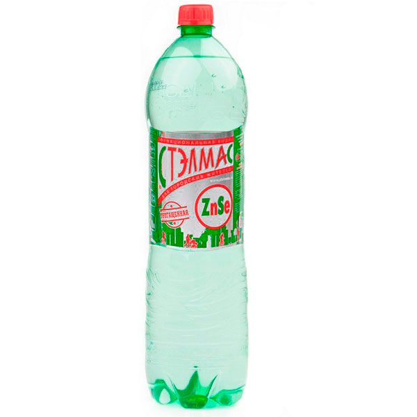 Вода Stelmas Zn Se I Cr1.5 литра, газ, пэт, 6 шт. в уп.