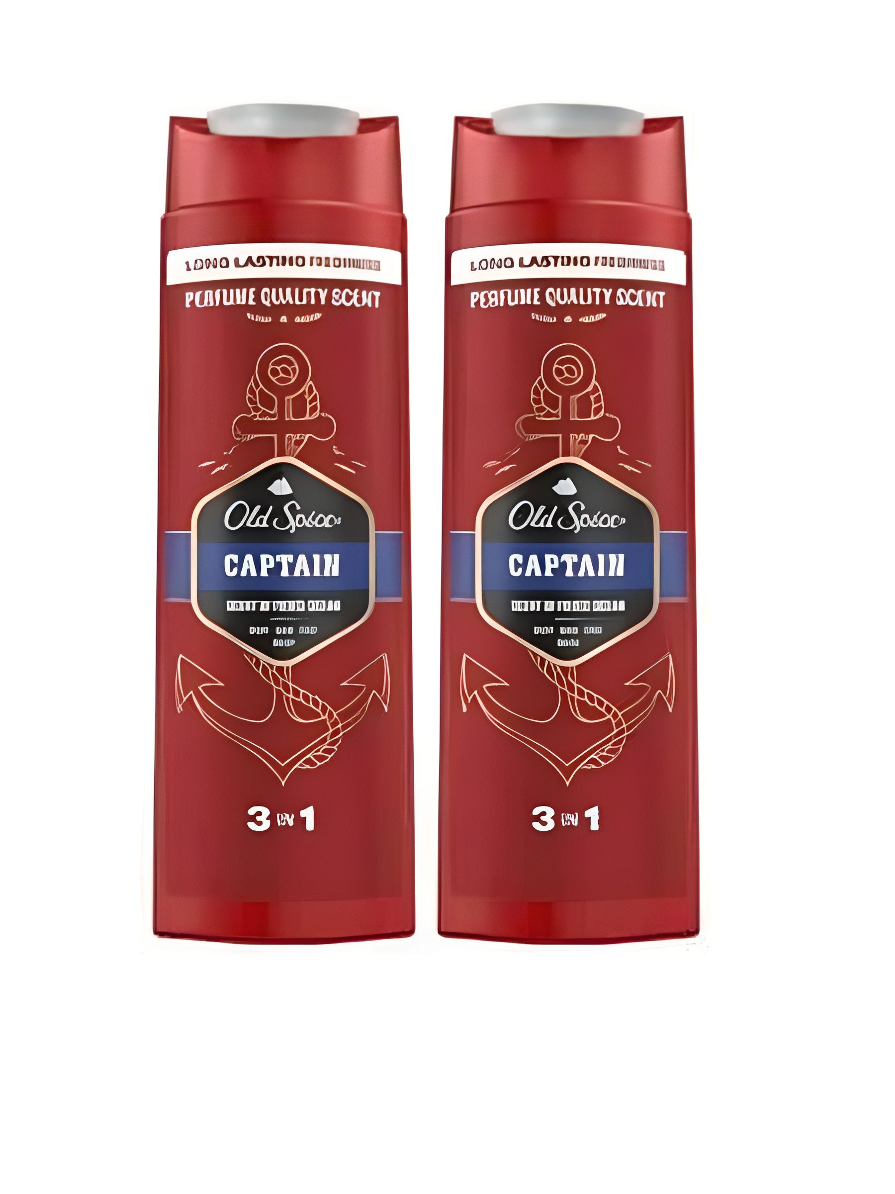 Гель для душа и шампунь мужской 3 в1, OLD SPICE Captain, 400 мл. Набор 2 шт