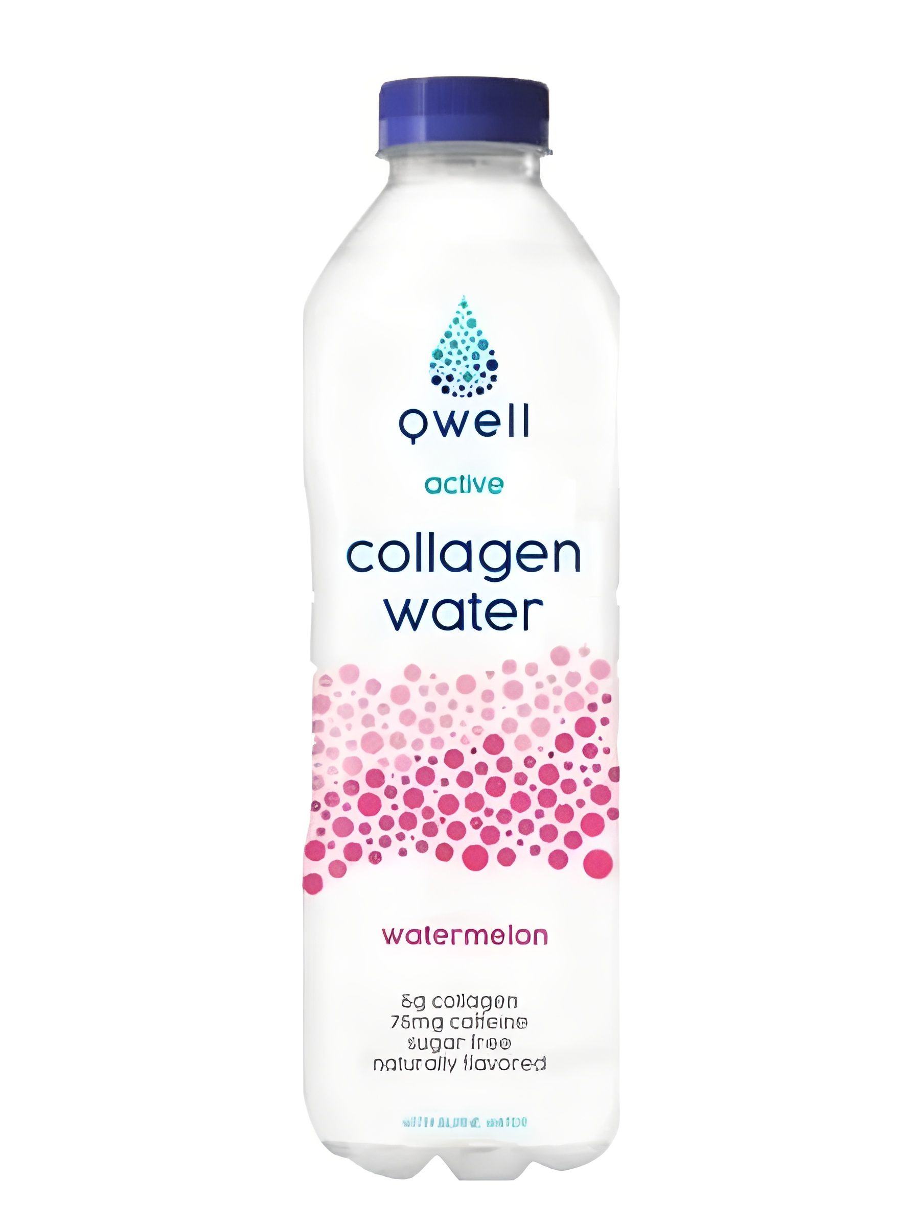 Вода Питьевая Qwell Collagen drinks Watermelon 500 мл со вкусом арбуза Набор 24 шт по 0,5 л.