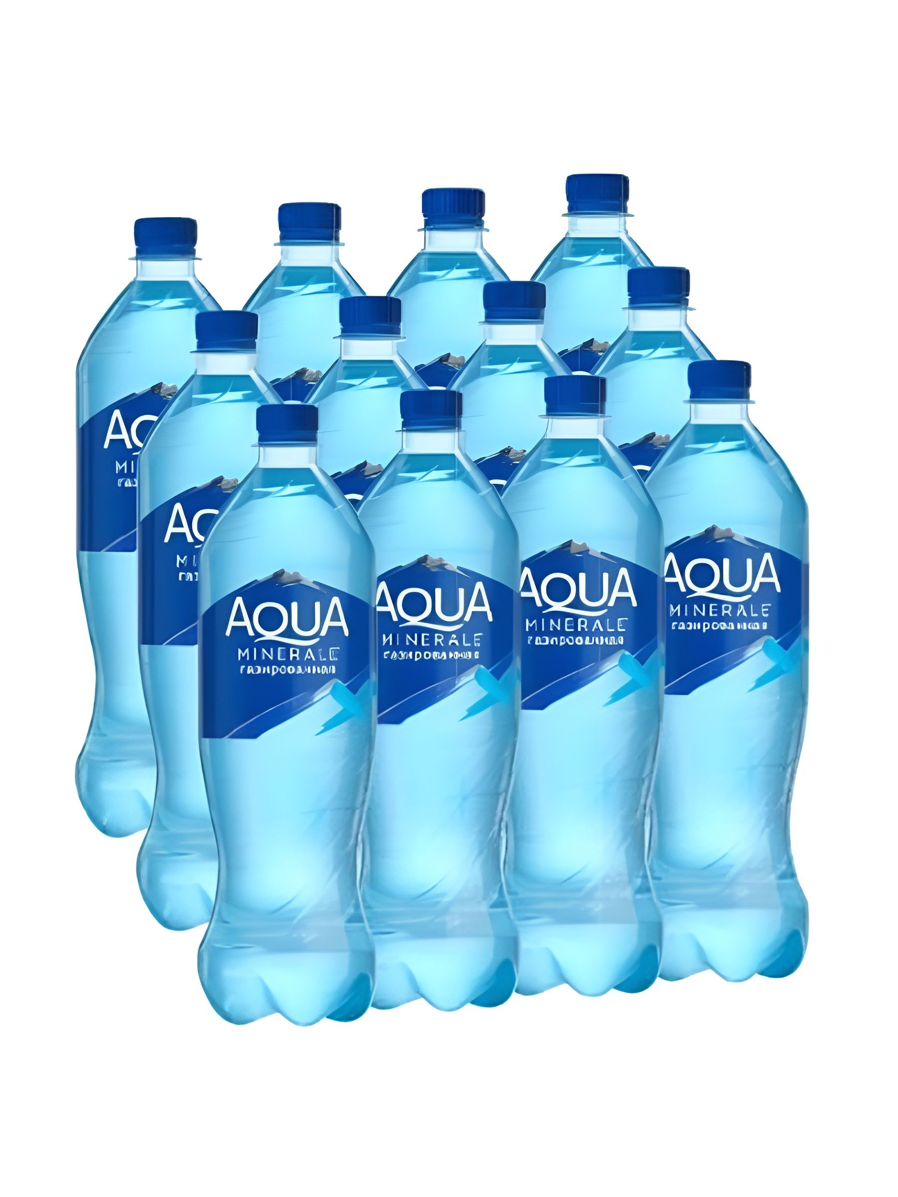 Аква Минерале (Aqua Minerale) питьевая газированная, 1л x 12 шт