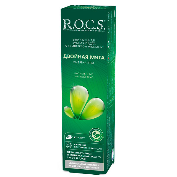 Зубная паста R.O.C.S двойная мята 74мл