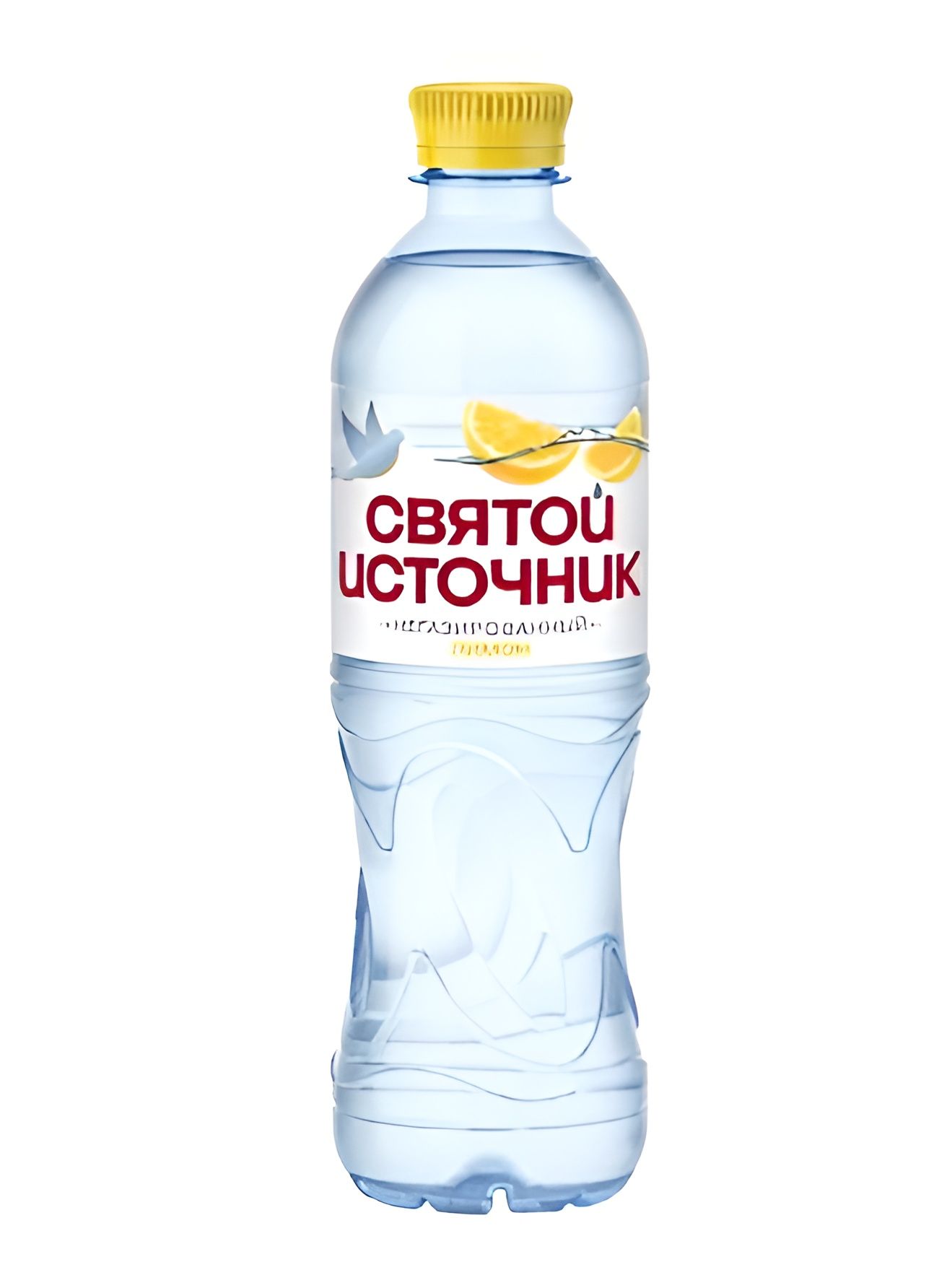 Вода Святой Источник питьевая негазированная, Лимон, ПЭТ, 500 мл. Упаковка 12 шт.