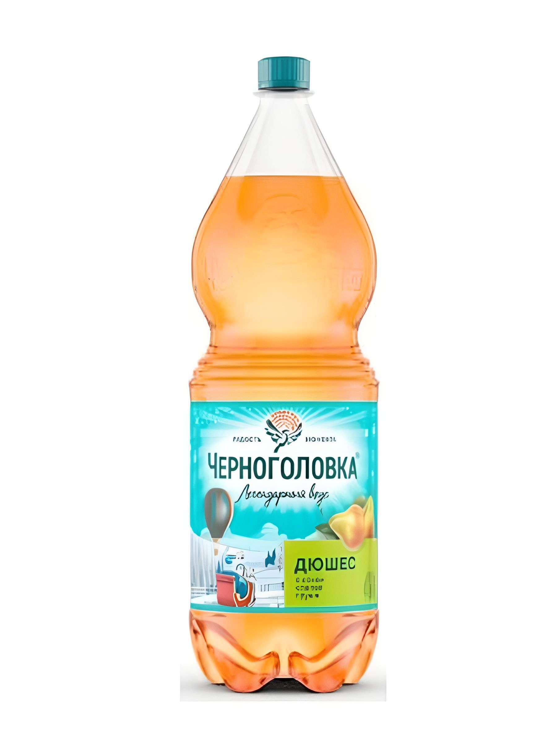 Напиток "Черноголовка" Лимонад газированный, 2 л. ПЭТ. Упаковка 6 шт.