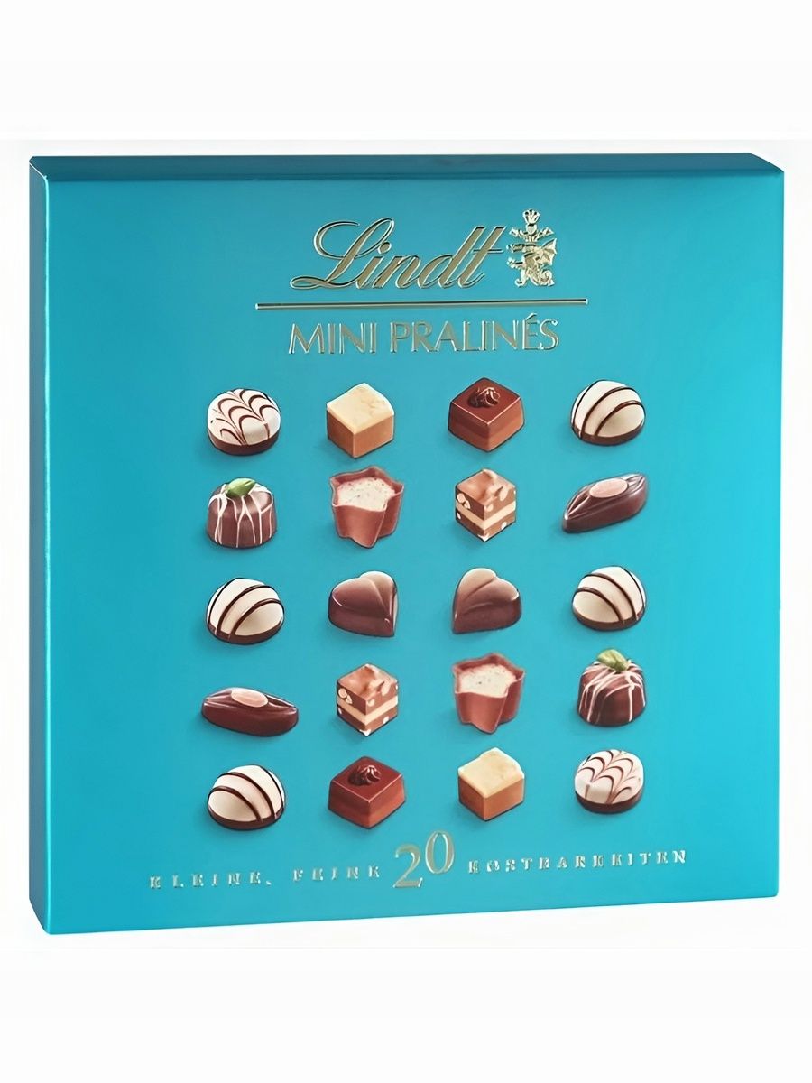Конфеты шоколадные Lindt ассорти Мини-пралине 100 г. 8 наборов