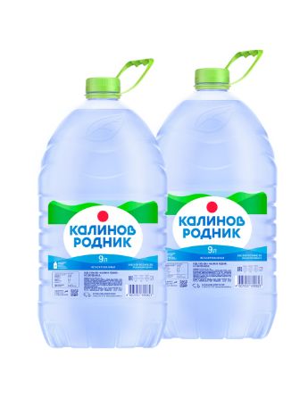 Вода Калинов Родник питьевая негазированная, 9л. Набор 2 шт.