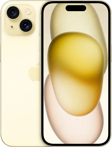 Смартфон Apple iPhone 15 128GB DualSim (Жёлтый, 6 ГБ, 128 ГБ)
