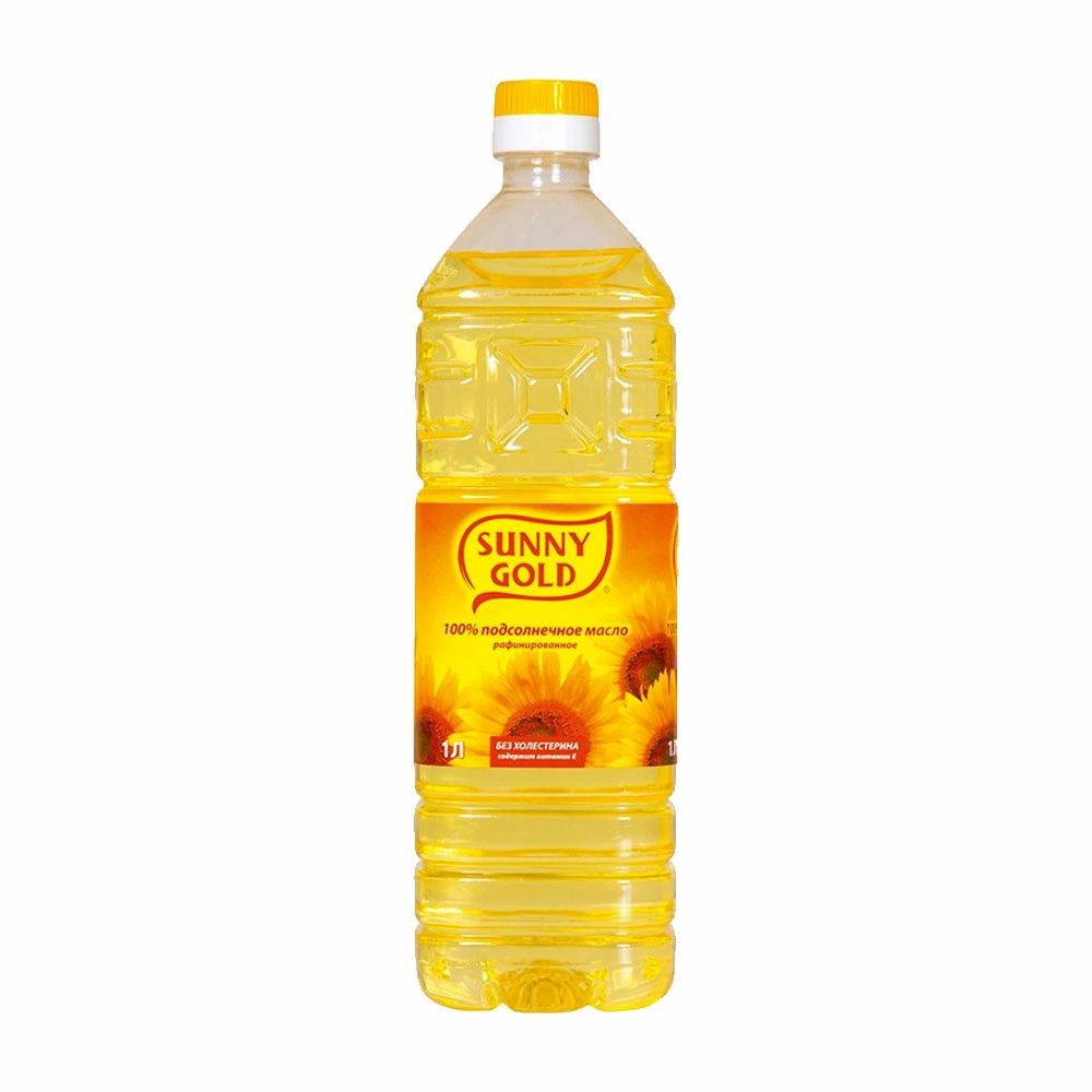 Масло Подсолнечное Sunny Gold Рафинированное 1л х 15шт.