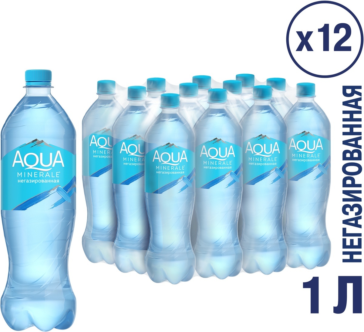 Аква Минерале 1л. негаз 12шт. Aqua Minerale