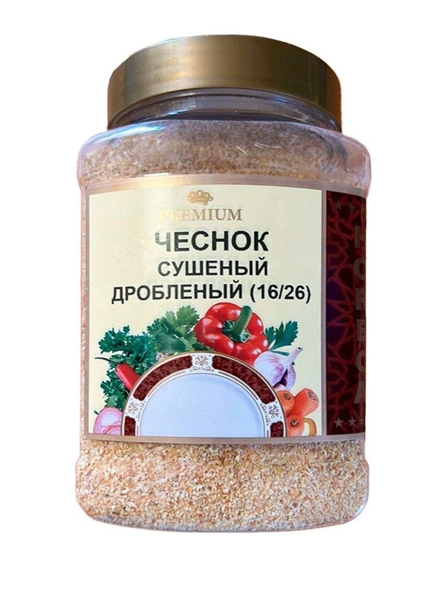 Чеснок Мой Продукт Сушеный Дробленый 16/26, 600г х 6шт.