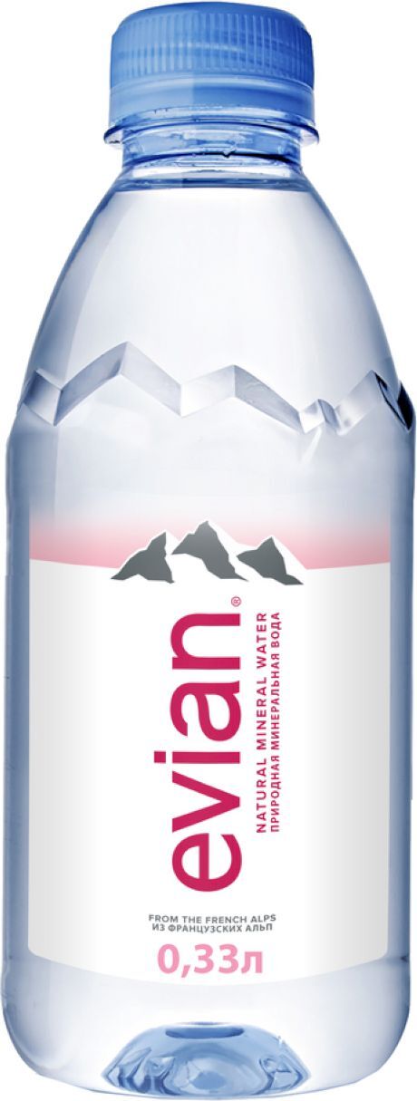 Evian 0,33л.*48шт. Эвиан Вода минеральная природная столовая