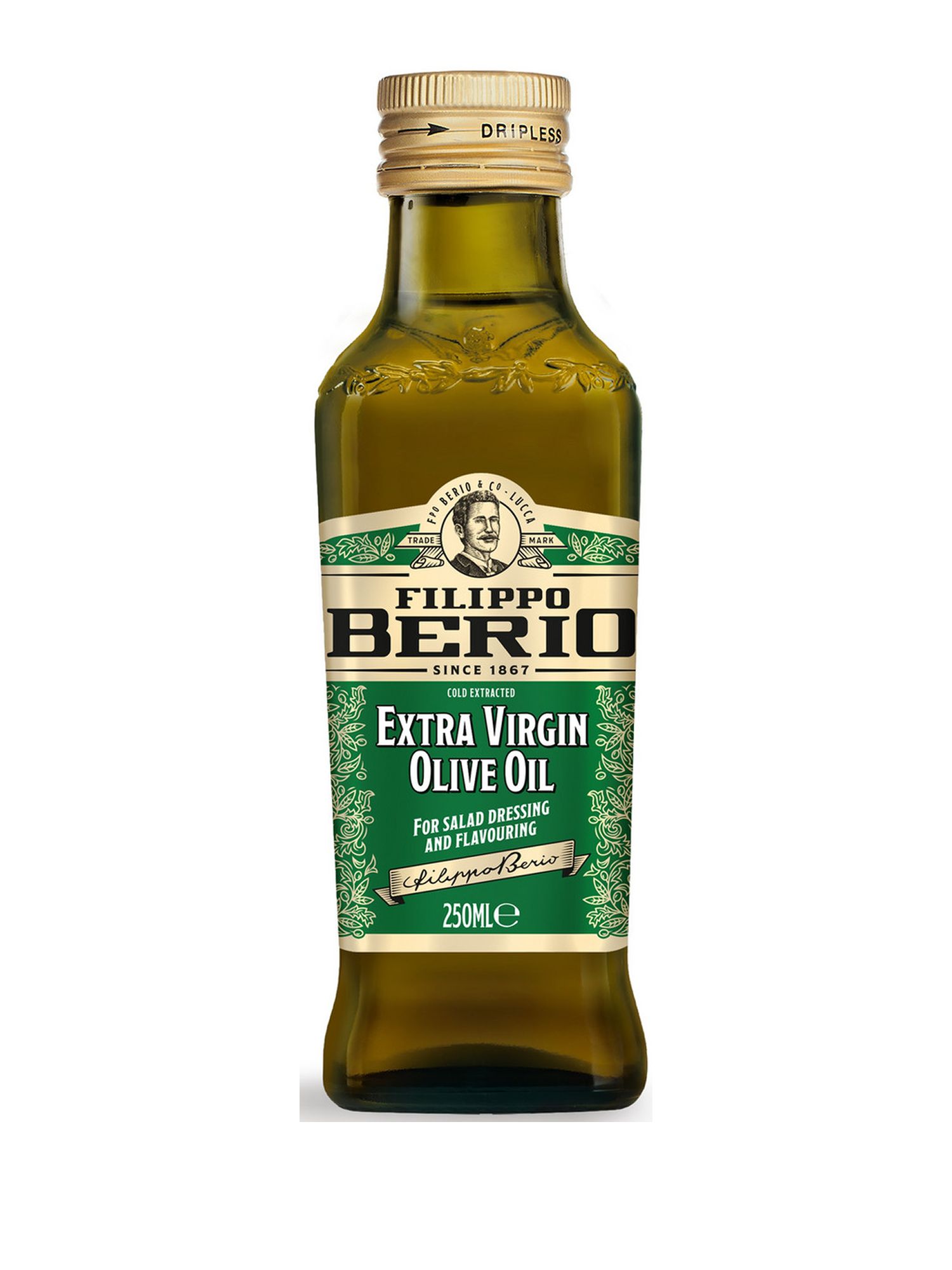 Масло оливковое Filippo Berio Extra Virgin нерафинированное, 250мл х 12шт.
