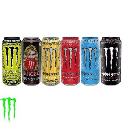 Энергетический напиток Monster Energy Bad Apple, 500 мл, упаковка 12 шт