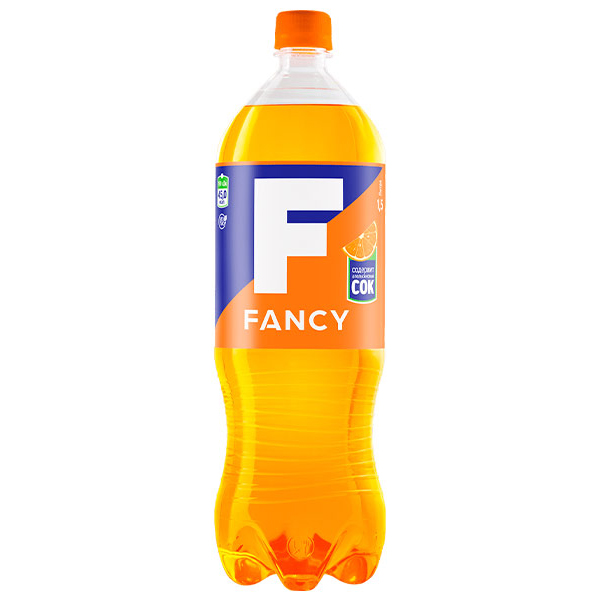 Напиток Фэнси / Fancy 1,5 литра, газ, пэт, 6 шт.в уп.