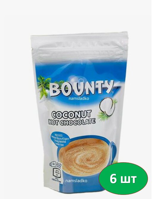 Горячий шоколад со вкусом кокоса, Bounty Hot Chocolate 140 гр. 6 шт.