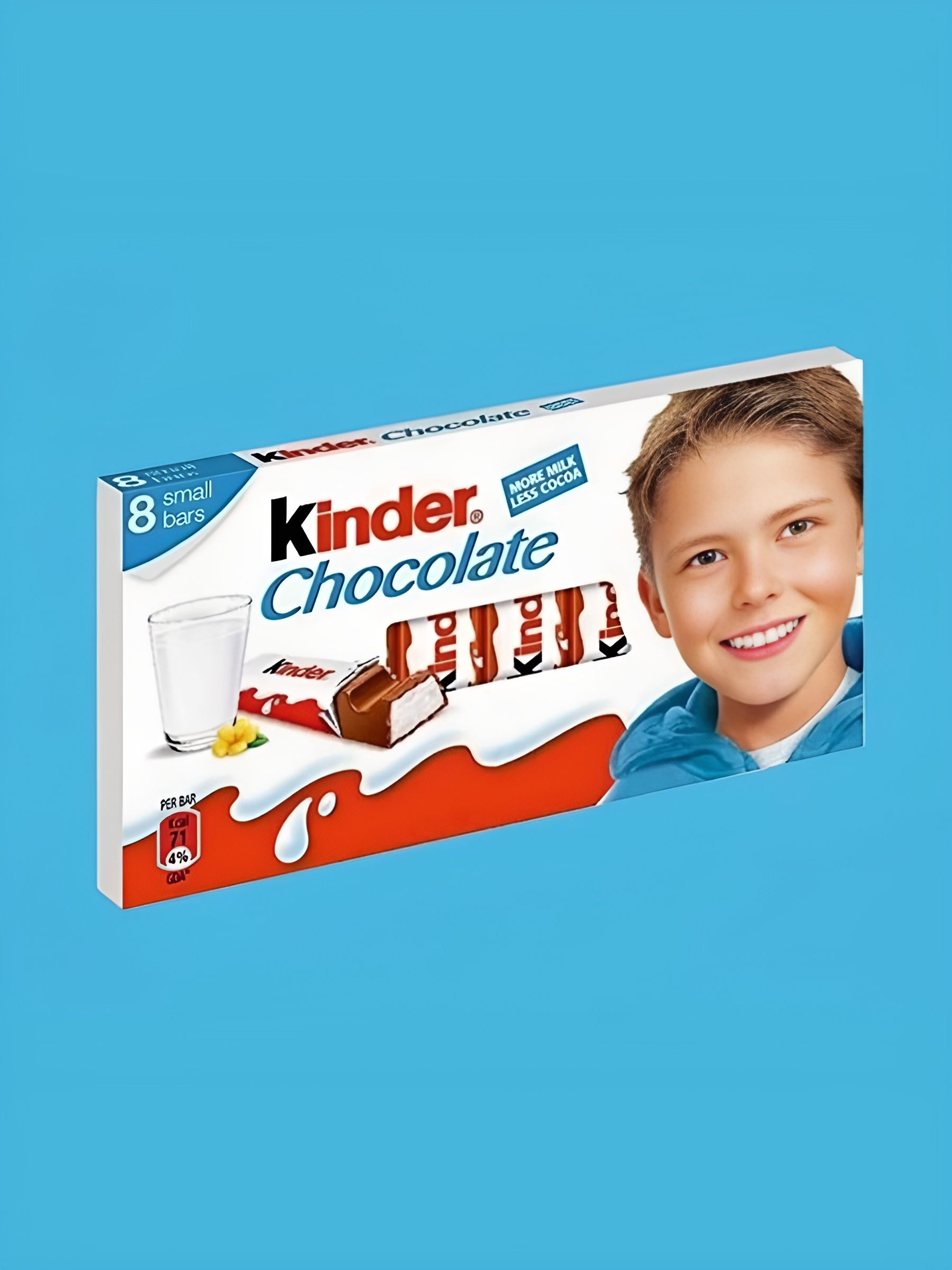 Шоколад молочный Kinder Сhoco с молочной начинкой, 100г. 10 шт