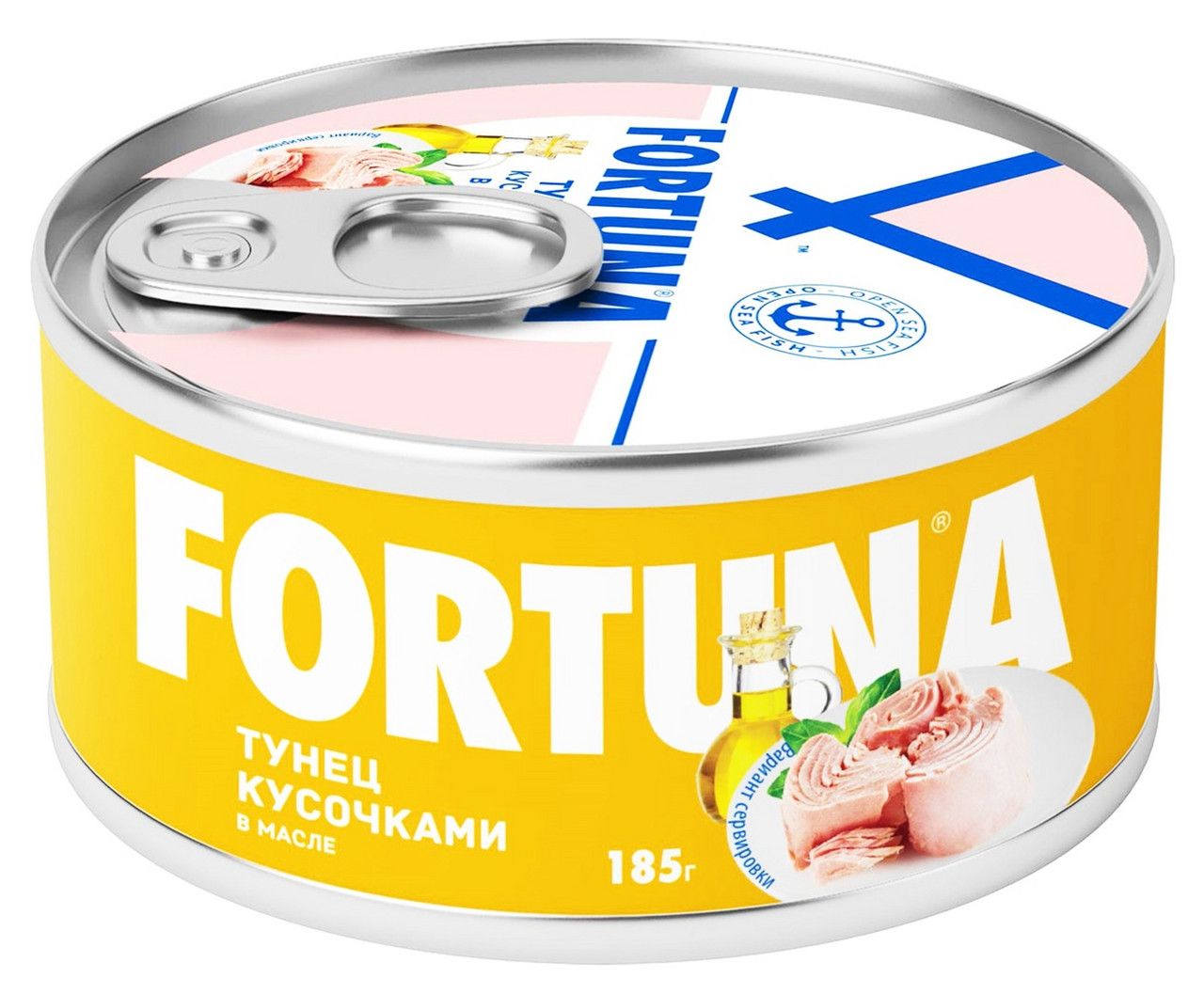 Тунец полосатый Fortuna в масле, 185г х 6 шт.
