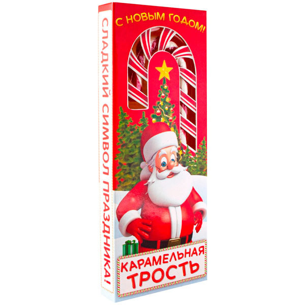 Карамель Сладкая Сказка трость новогодняя 40 гр