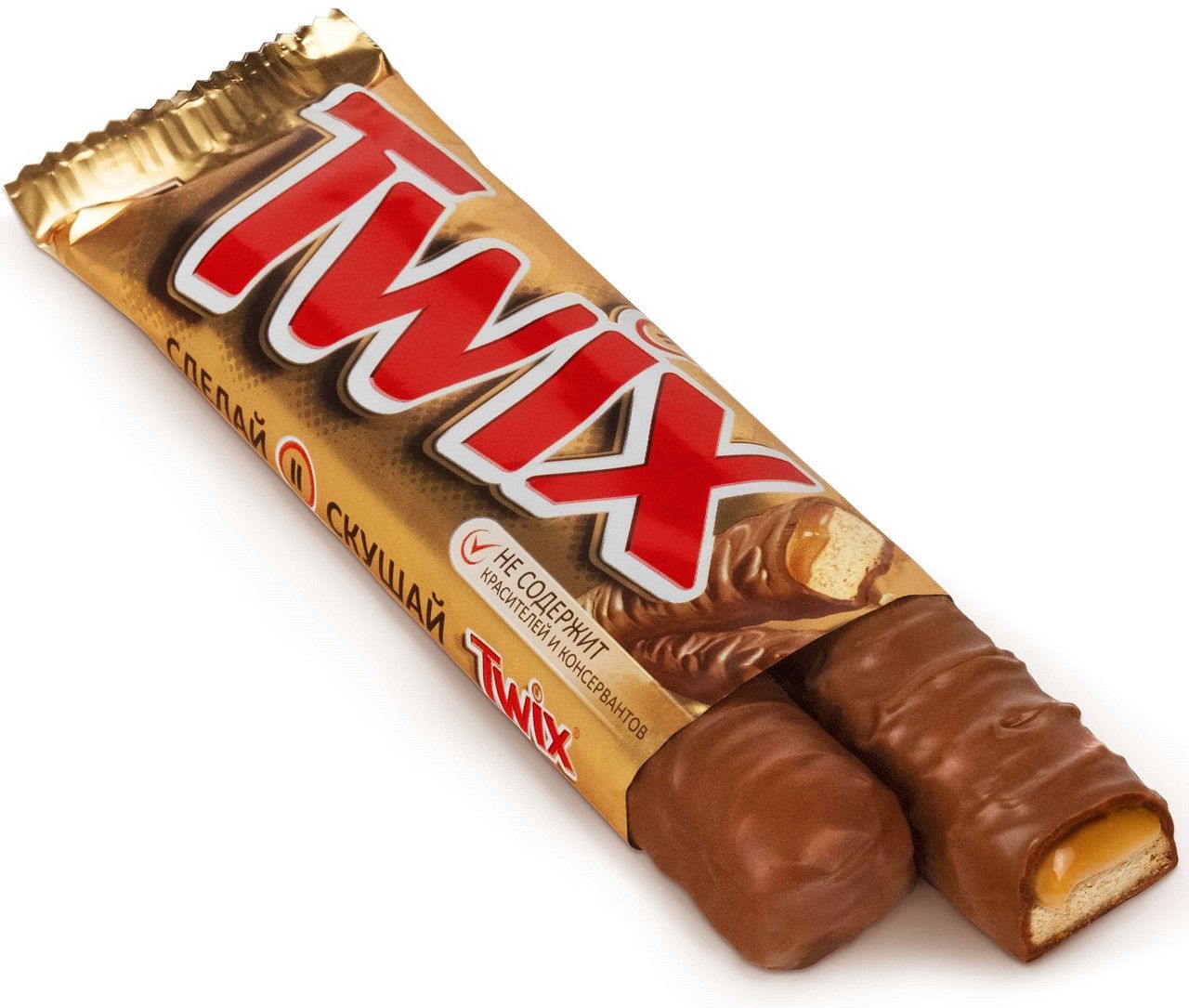 Батончик шоколадный Twix 55г. Упаковка 40 шт.