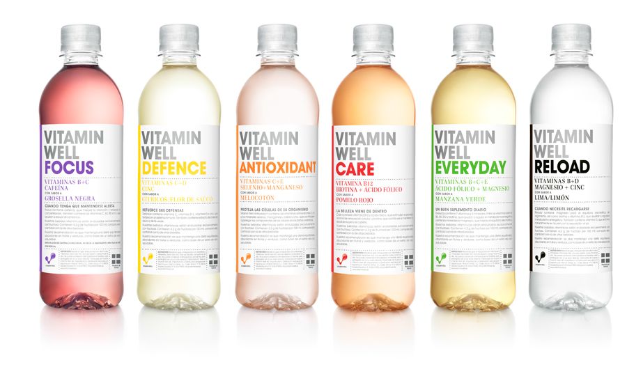 Напиток безалкогольный Vitamin Well Active со вкусом персика 0,5л*12шт пэт