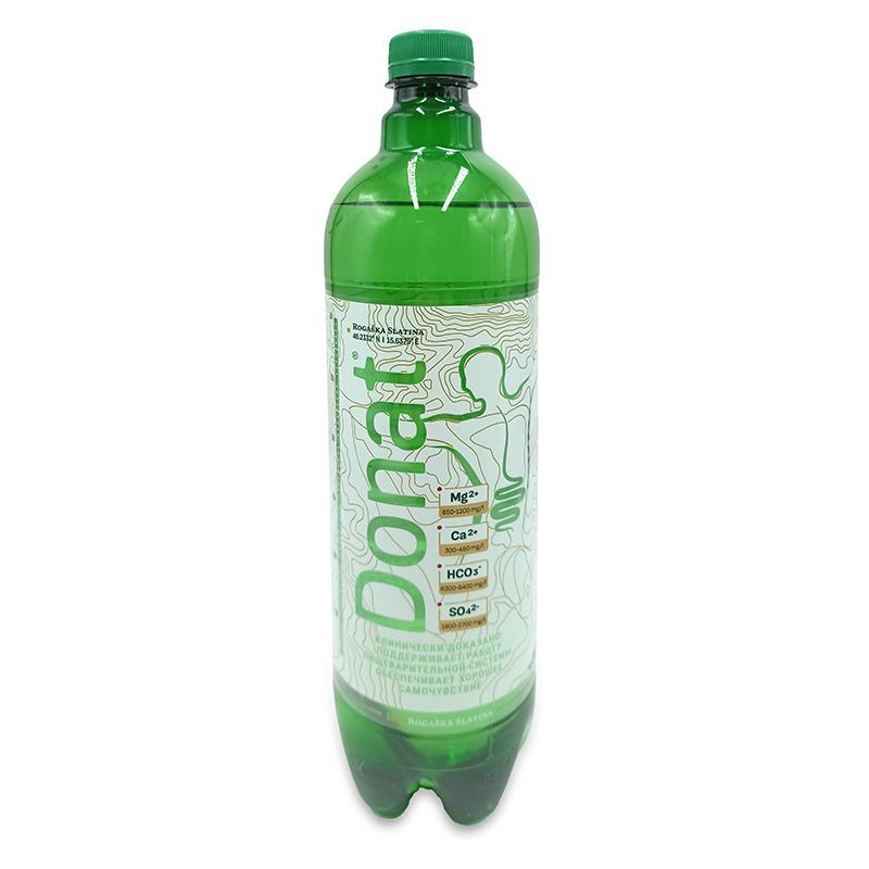 Вода Donat Mg минеральная лечебно-столовая газированная 1 шт, 1л