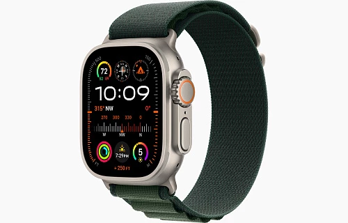 Умные часы Apple Watch Ultra 2 49 мм (2024) Natural Case with Alpine Loop (49mm, Dark Green L, L)