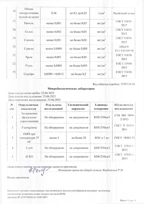 Вода Горная вершина 5 литров, 2 шт. в уп.