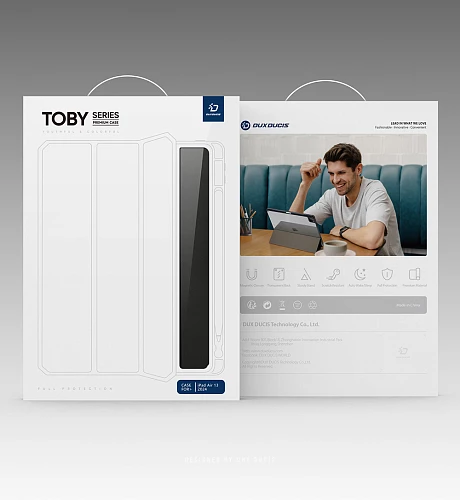 Чехол-книжка Gurdini Dux Ducis Toby Series для iPad Air 4/5 10.9 / Air 11 (2024) (Голубой)