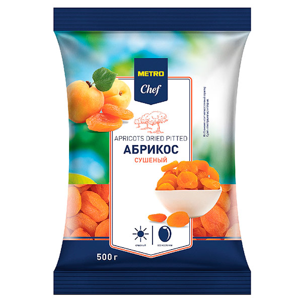 Абрикосы Metro Chef без косточек 500 гр