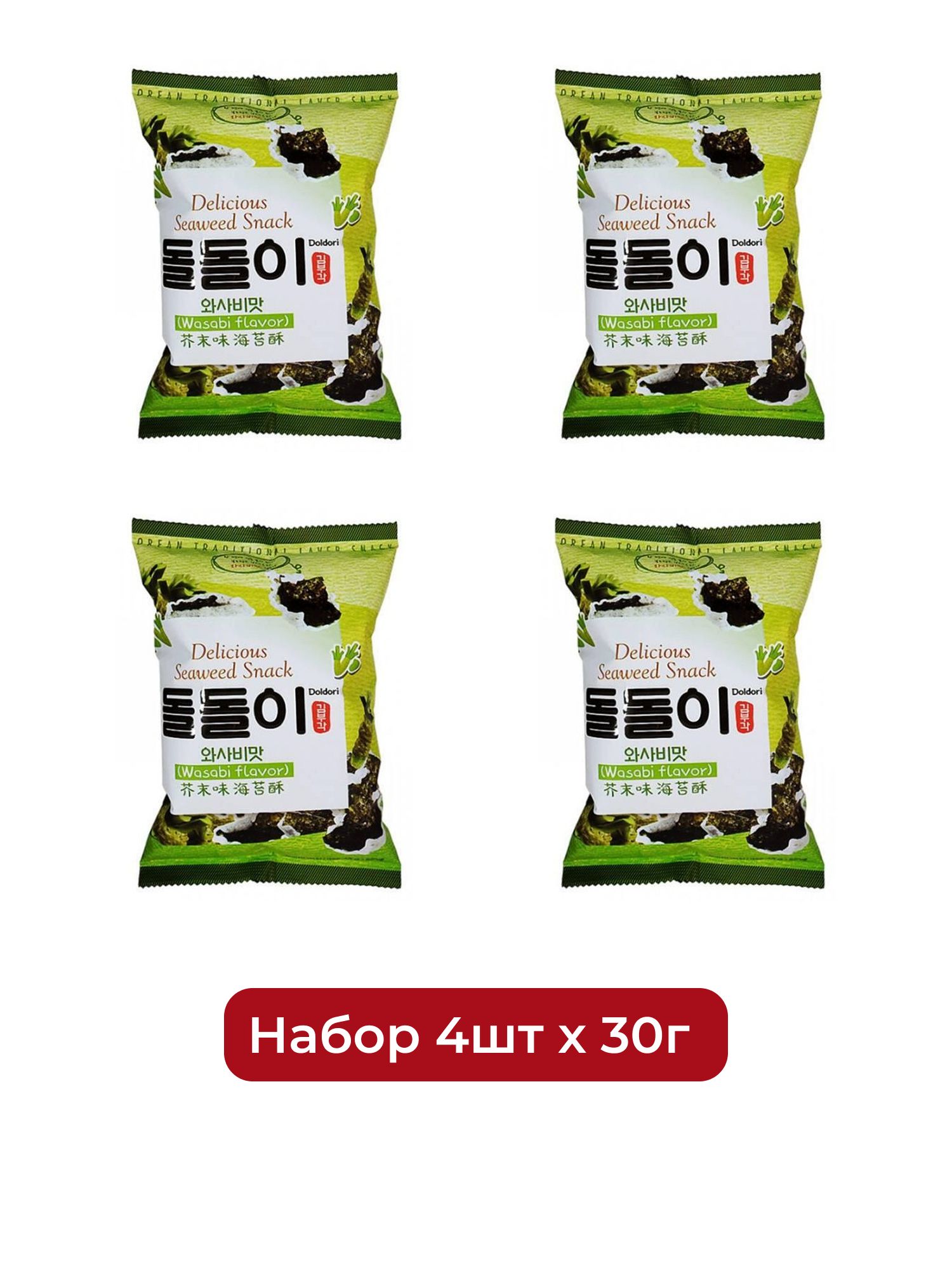 Капуста морская Doldori в кляре васаби, 30г х 4шт.