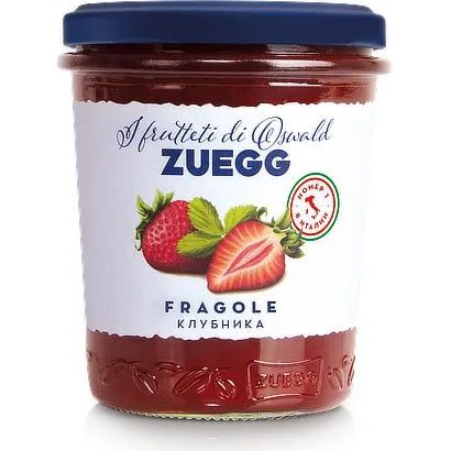 Джем Zuegg Клубника конфитюр экстра, 320г х 12шт.