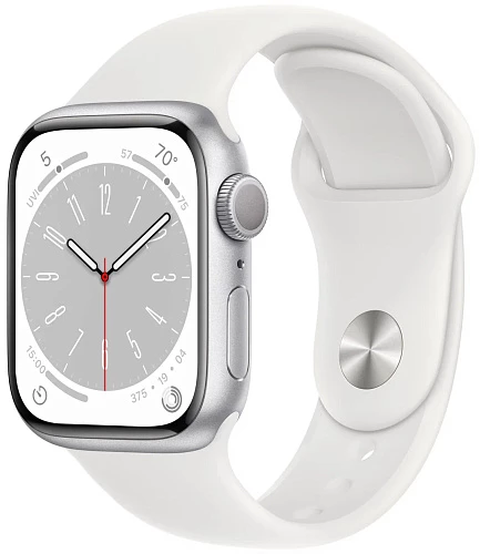 Умные часы Apple Watch Series 8 45мм (45mm, Белый M/L, M/L)