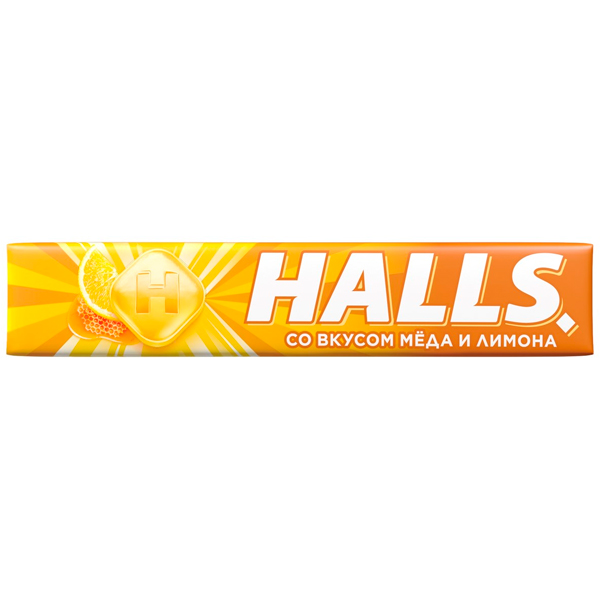 Леденцы Halls мёд с лимоном 25 гр