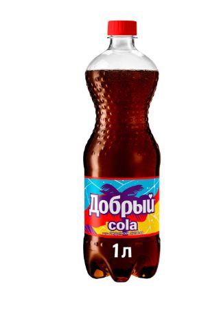 Напиток Добрый Cola Ледяной лимон, 1 литр. ПЭТ. Упаковка 12 шт.