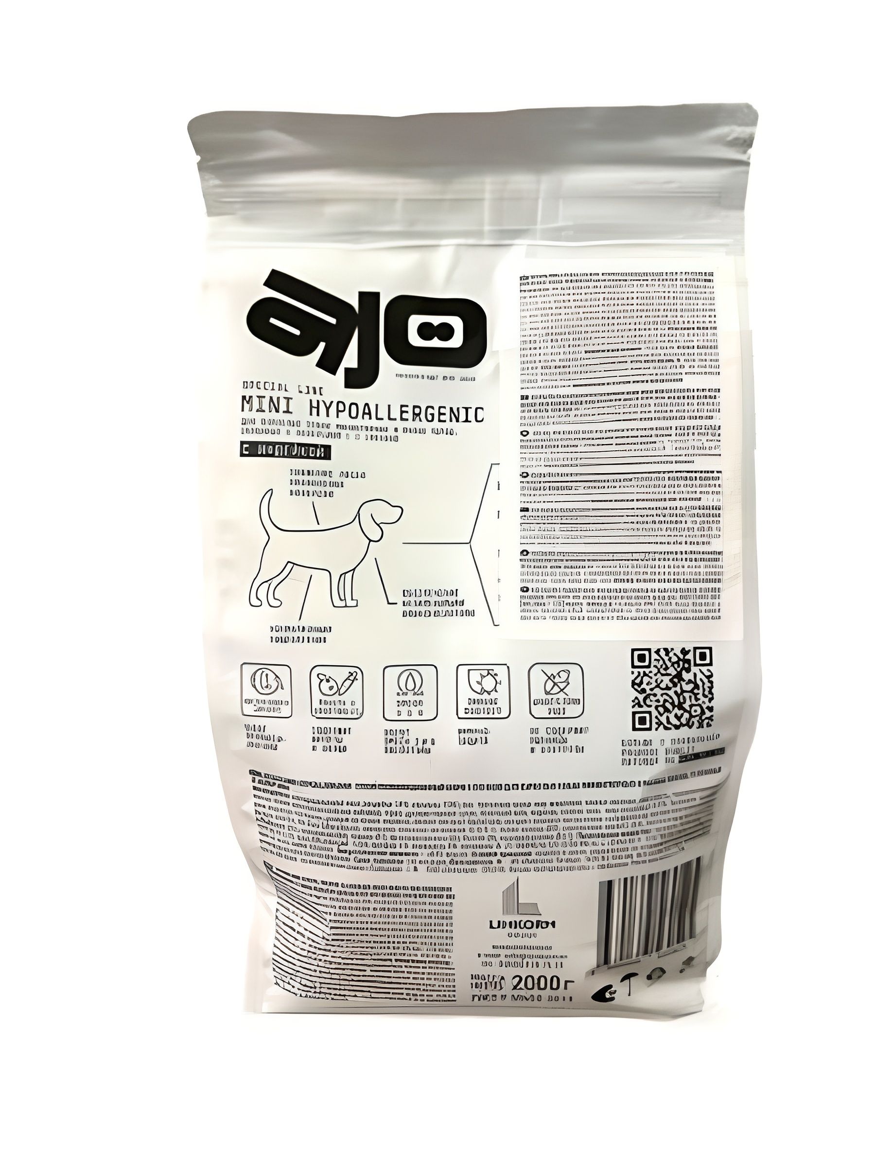 Корм сухой Ajo Mini Hypoallergenic для собак индейка-гречка, 2кг
