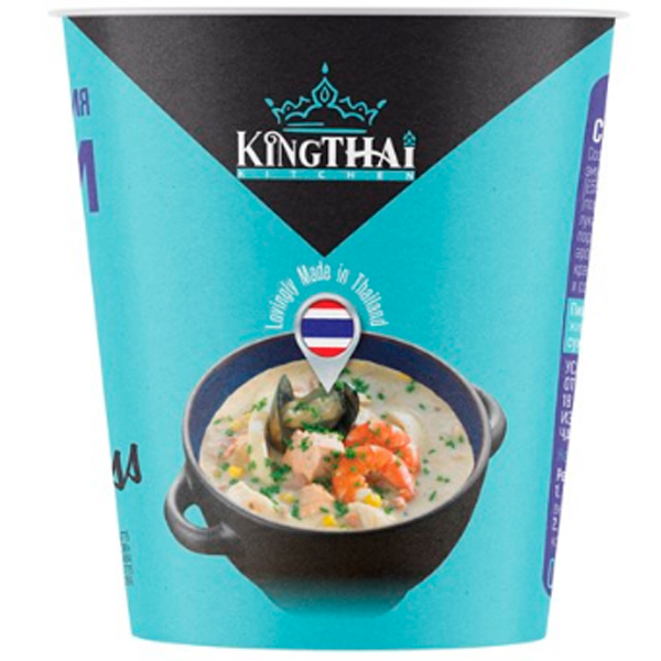 Крем-суп быстрого приготовления King Thai Kitchen морепродукты 30 гр