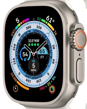 Умные часы Apple Watch Ultra 49 мм Titanium Case with Ocean Band (49mm, Белый, One size)