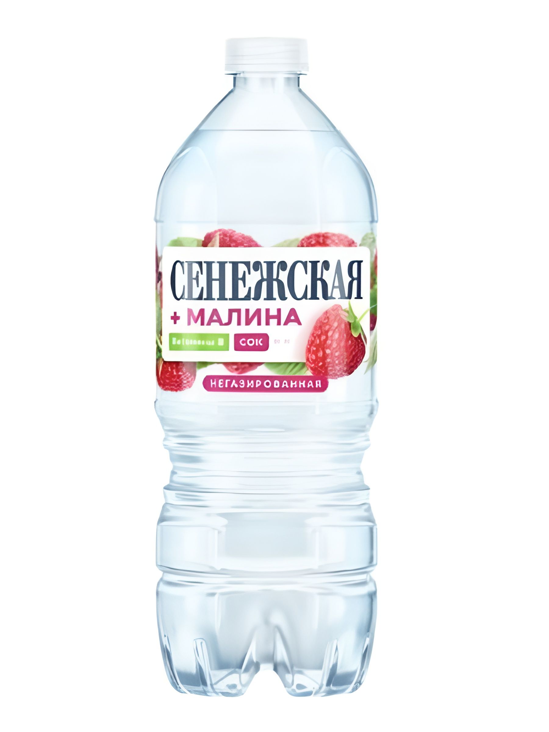 Вода Сенежская питьевая негазированная, с соком Малины, 1л х 6 шт