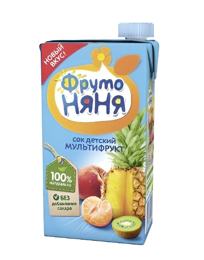 Сок детский ФрутоНяня Мультифрукт, 500мл (Упаковка 12 шт)