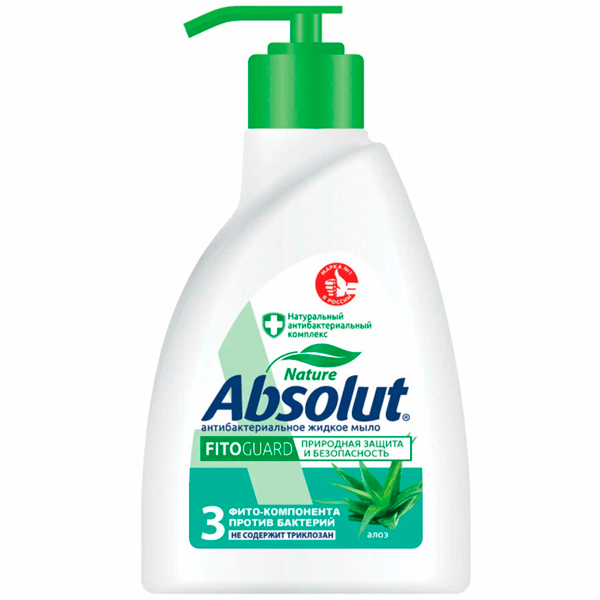 Жидкое мыло Absolut Fito Guard антибактериальное с алоэ вера 250 мл
