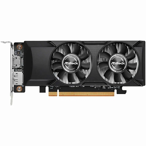 Видеокарта ASRock 6144Mb Intel Arc A380 Low Profile 6GB (A380 LP 6G) 1xDP, 1xHDMI, Ret (Чёрный)