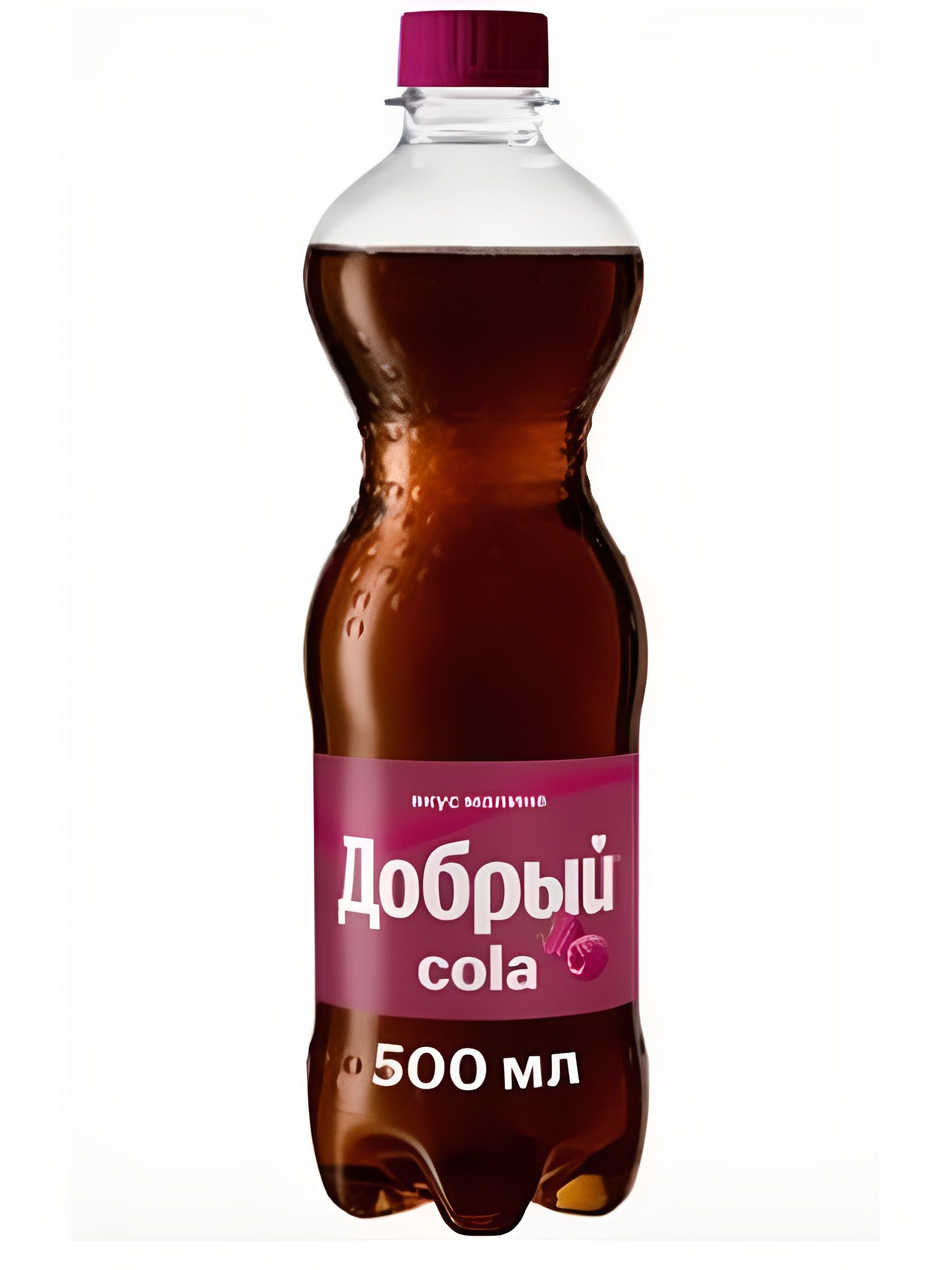 Напиток Добрый Cola Малина, 0,5 литр. ПЭТ. Упаковка 24 шт.