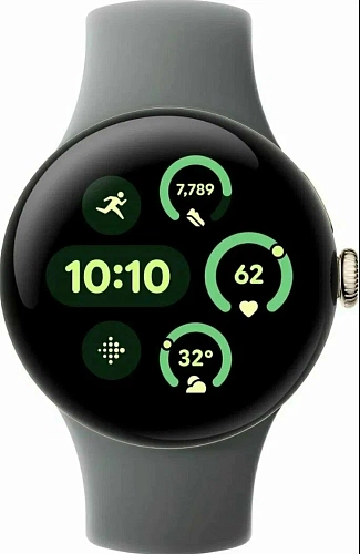 Умные часы Google Pixel Watch 3 45mm (Champagne Gold/Hazel)