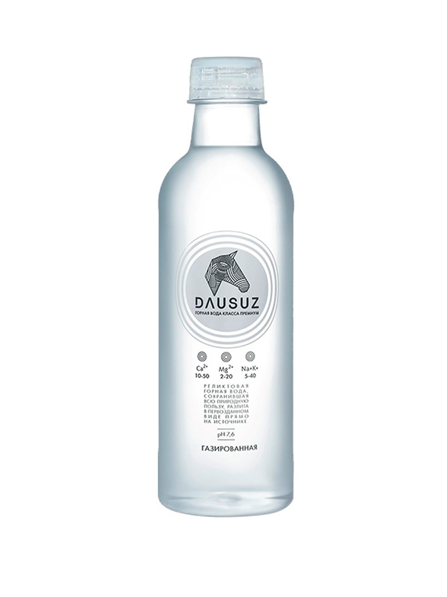Вода Dausuz 0.33 литра, газ, пэт. Упаковка 20 шт.