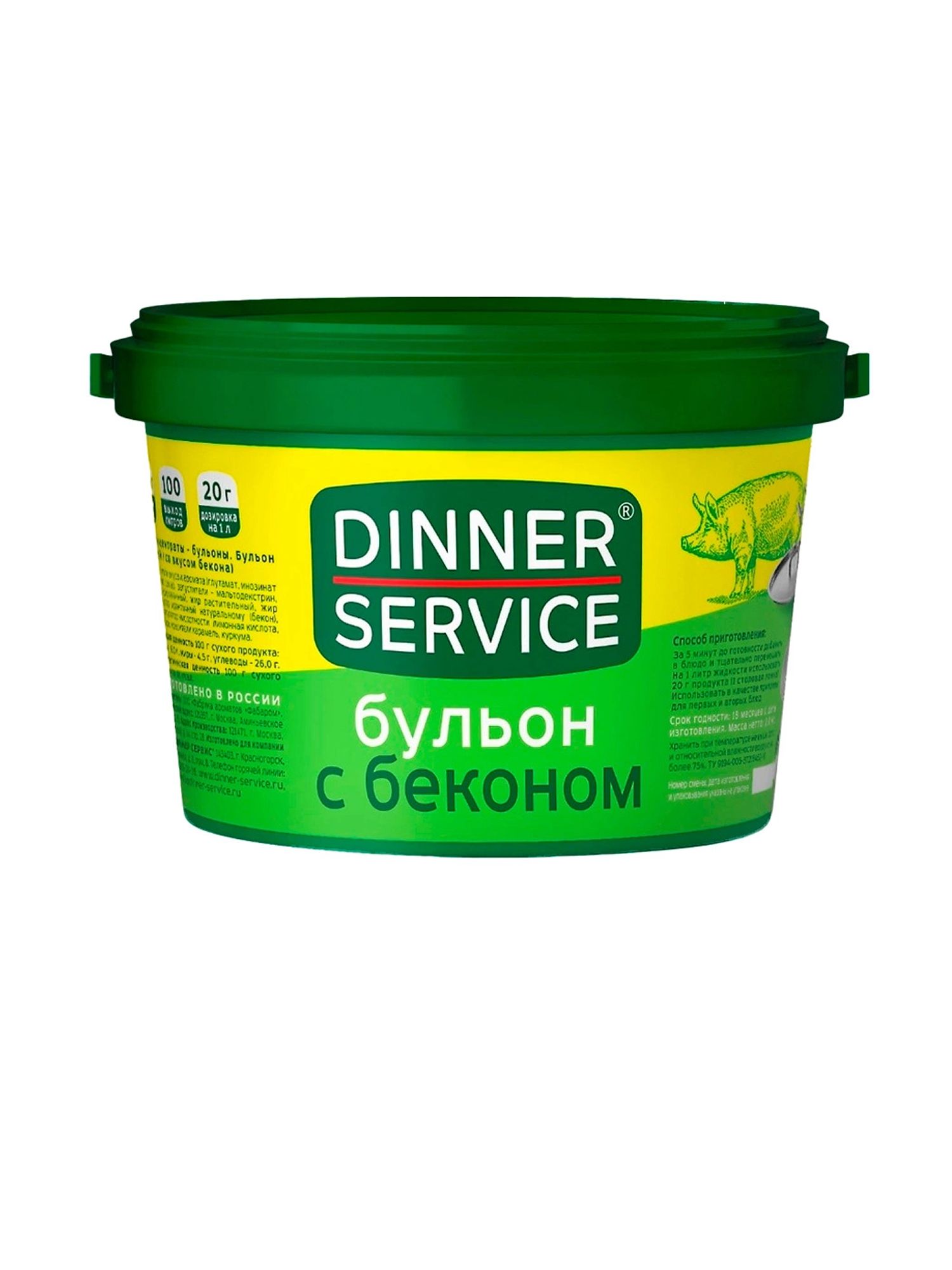 Бульон Dinner Service с Беконом 2кг х 4шт.